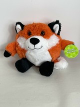 2014 Animal Adventure Plush Round Orange Fox Stuffed Animal 9" Toy - $12.77