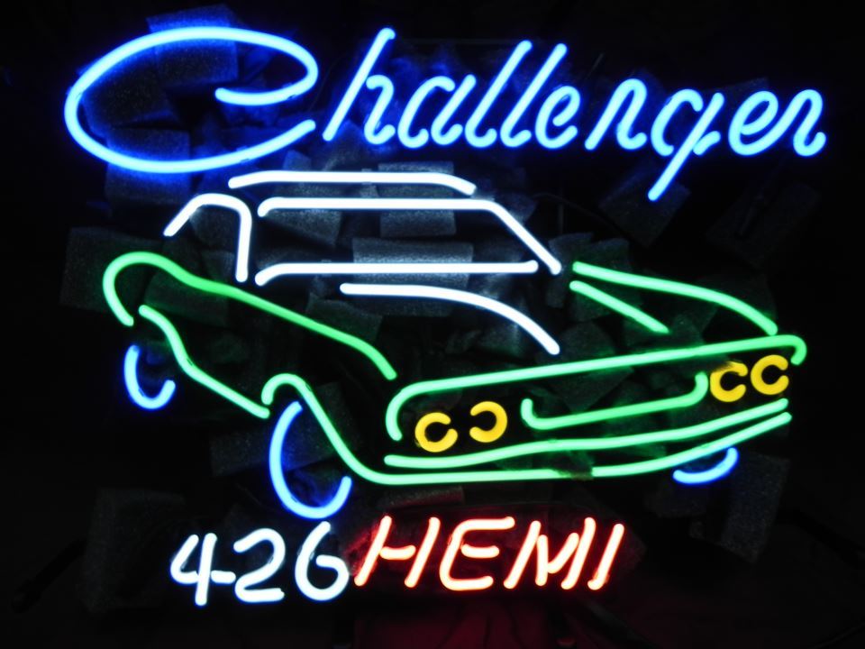 Dodge Challenger Hemi 426 Auto Neon Light Sign 16 X 15 Other Collectible Lighting 