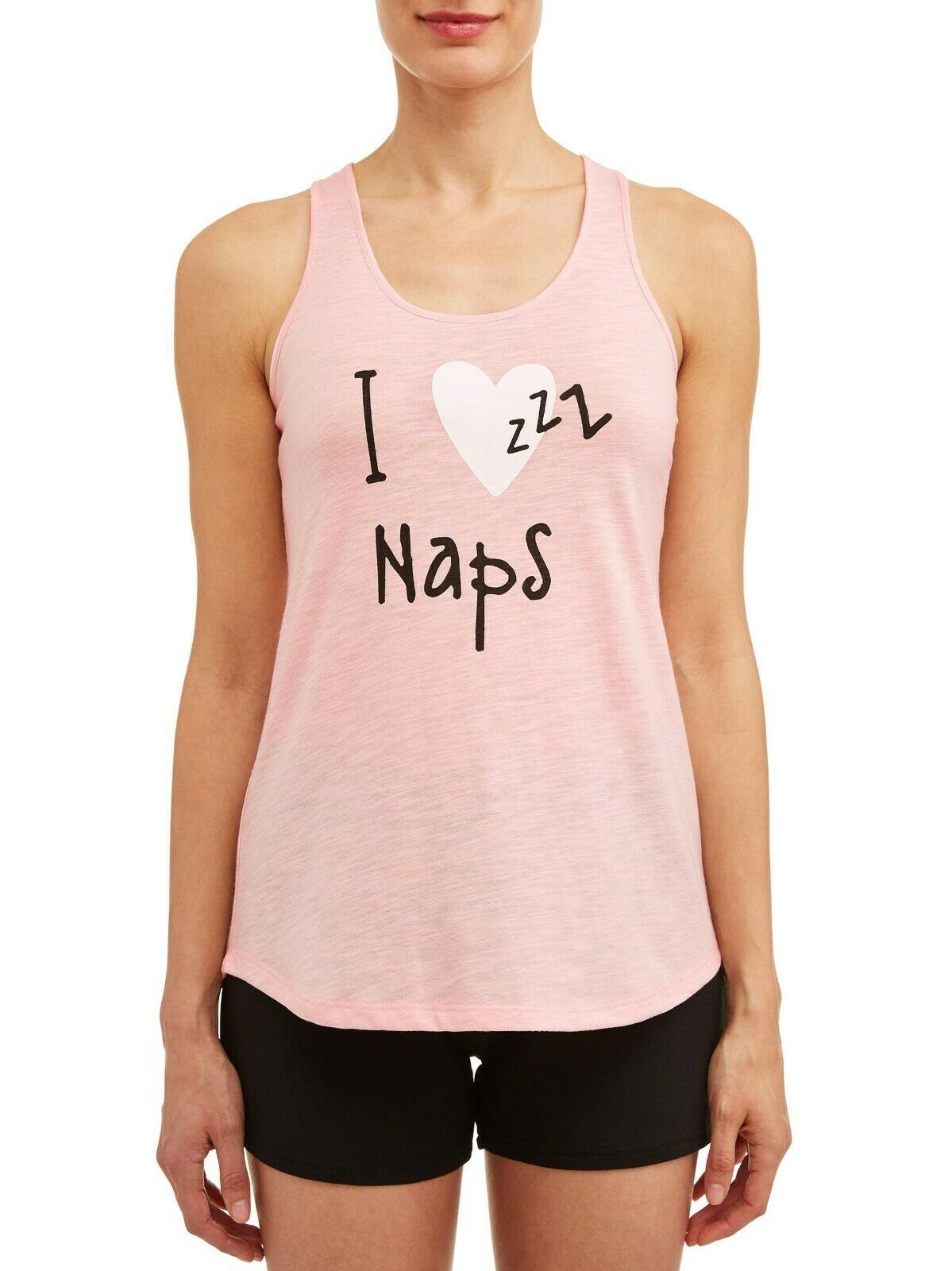 NEW Womens Sleep Shirt Pajamas Plus Size XL 16-18 Tank Top PJs Love Naps