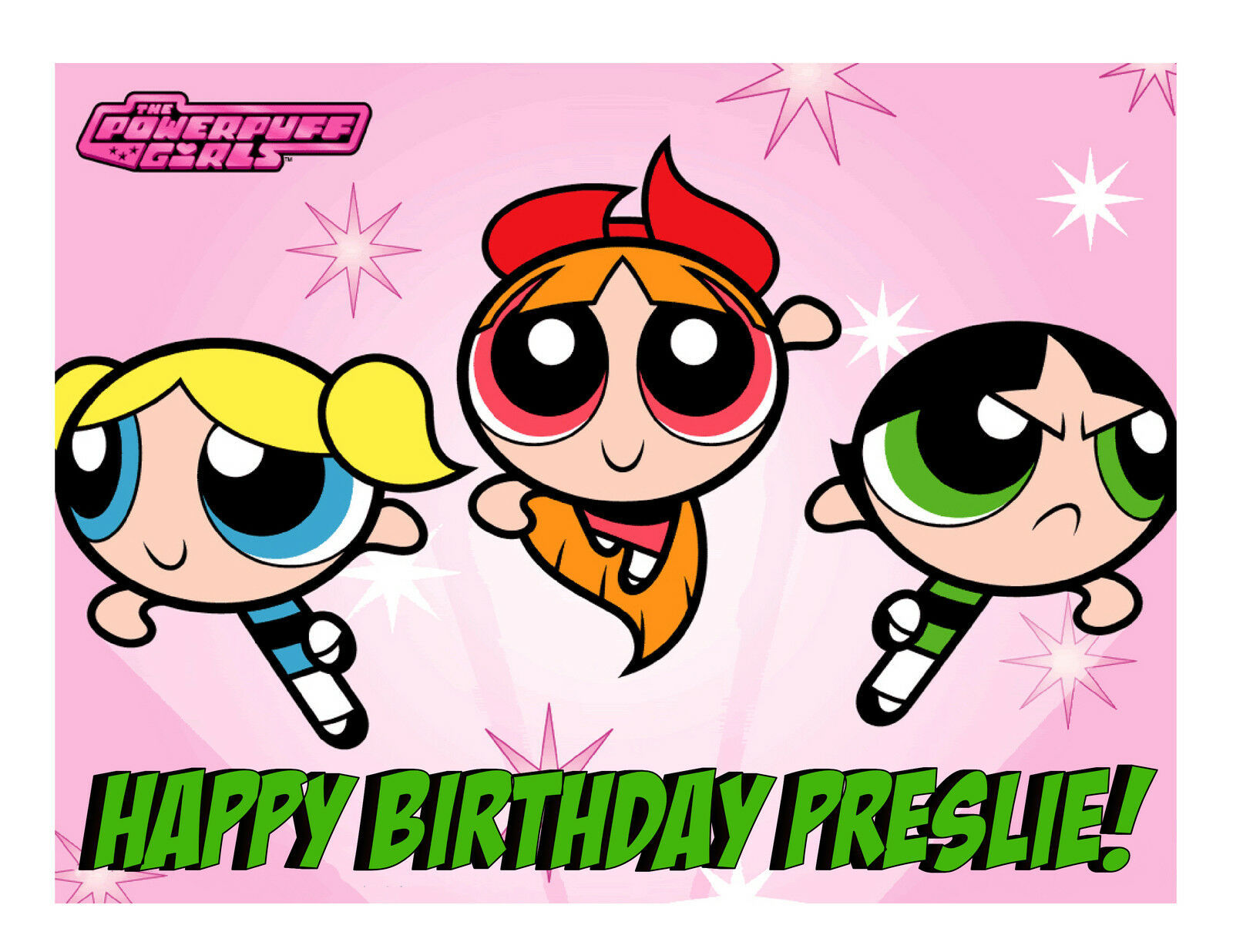 Powerpuff Girls edible party decoration cake topper cake image frosting ...