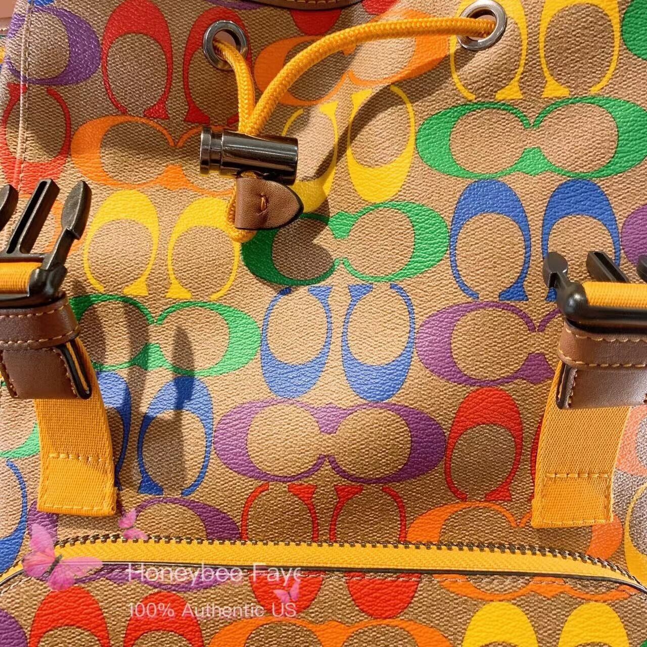 coach rainbow backpack