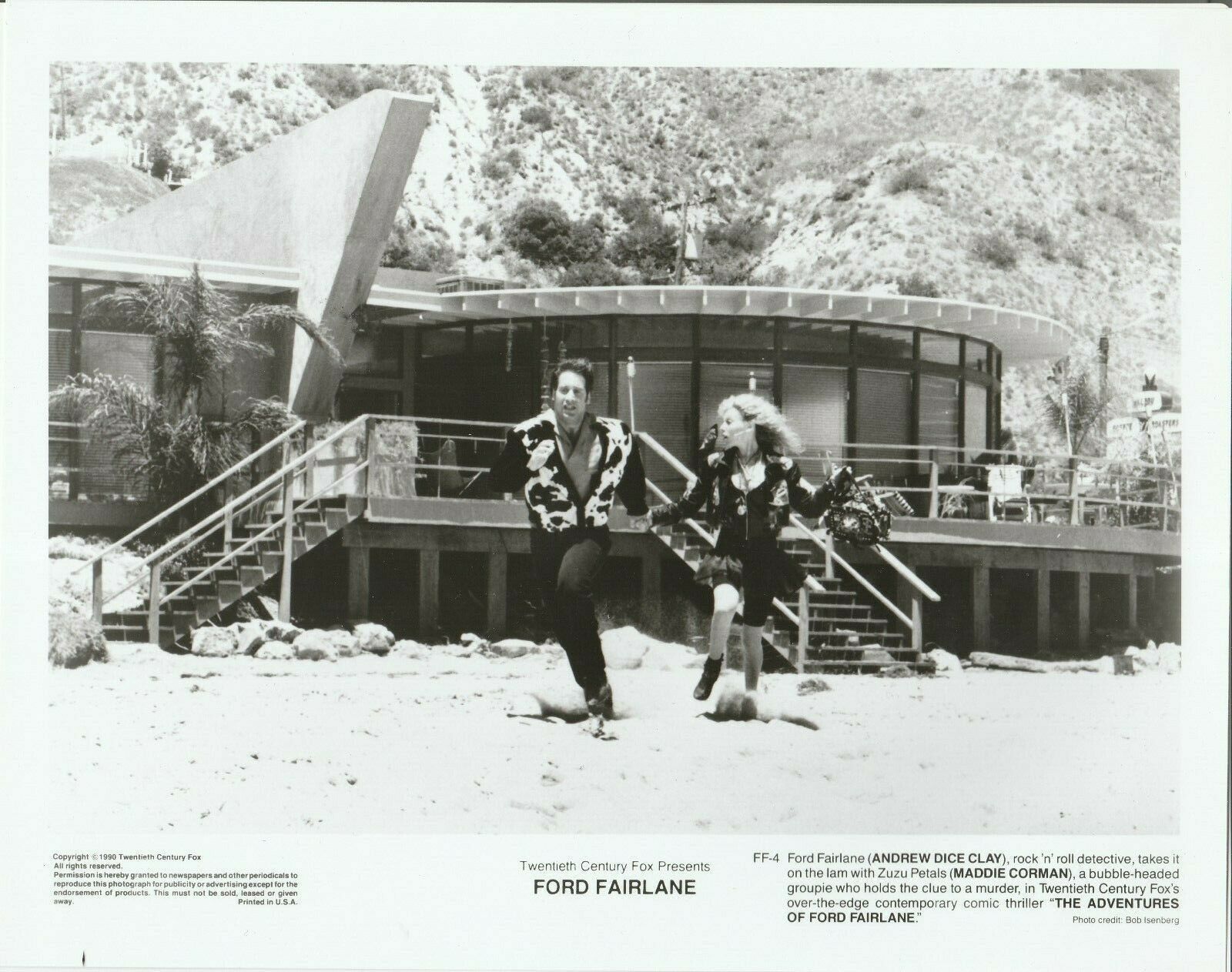 The Adventures of Ford Fairlane Andrew Dice Clay Maddie Corman 8x10 Photo Photographic Images