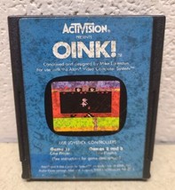 Atari 2600 Oink! Video Game Cartridge by Activision - Pig  
