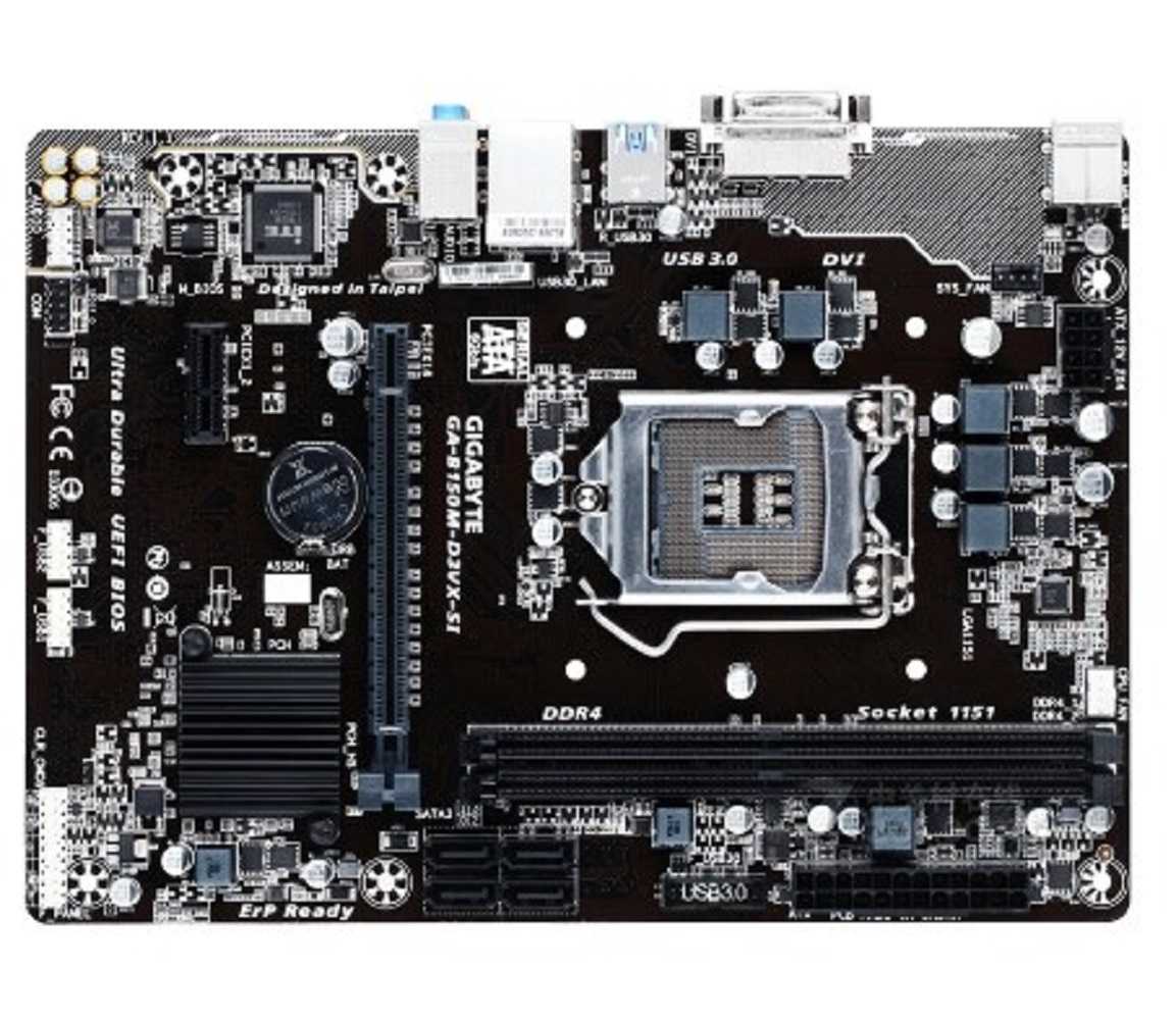 Gigabyte GA-B150M-D3VX-SI Desktop Motherboard B150M-D3VX-SI B150 LGA ...