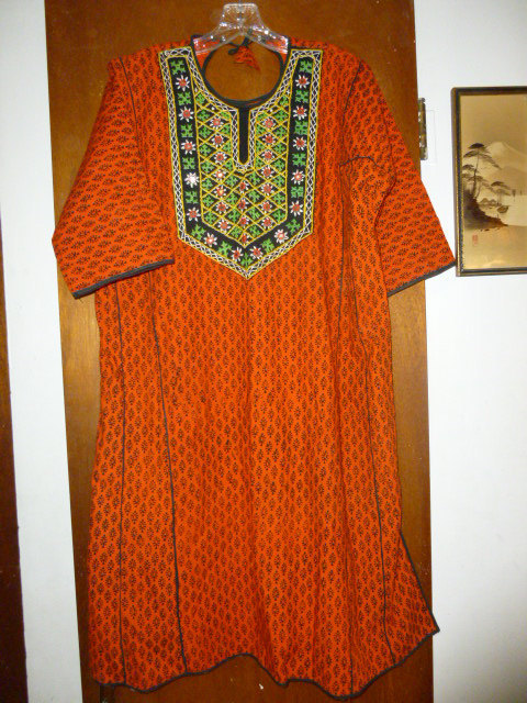Womens Vintage Bohemian Hippie Ethnic Cotton Dress Embroidery Mirrors ...