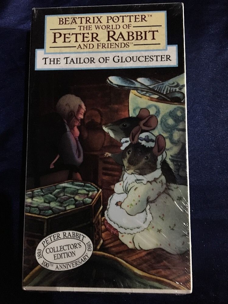 Peter Rabbit-VHS Tape-NEW-TAILOR of GLOUCESTER-Beatrix Potter-SHIPS N ...