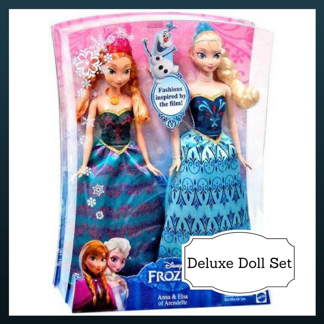 Disney Frozen Elsa Anna T 2 Dolls Fashion Doll Set Dolls Deluxe New