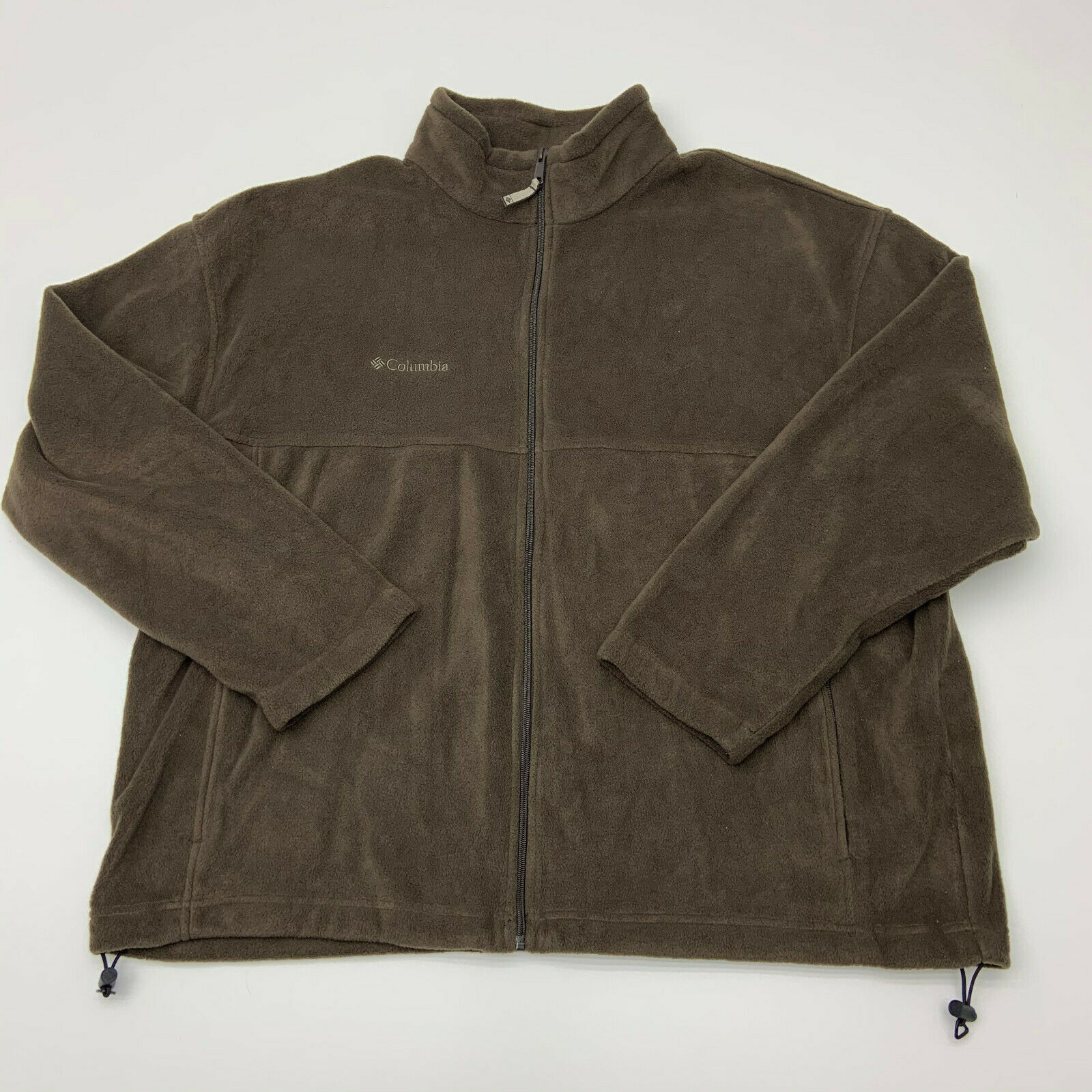 Columbia Fleece Jacket Mens 3XL Brown Long Sleeve Casual - Coats & Jackets