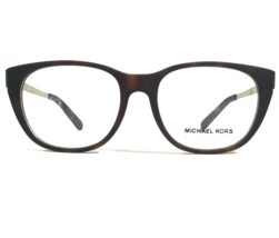 Michael Kors Eyeglasses Frames MK8011 3021 Phuket Brown Gold Square 50-16-135 - $46.57