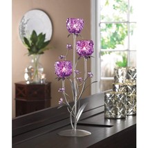 Fuchsia Blooms Candleholder - $49.00
