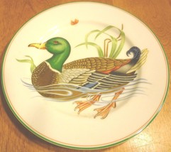Fitz & Floyd Canard Sauvage Green Mallard White Body Duck Decorative Plate Japan - $6.00