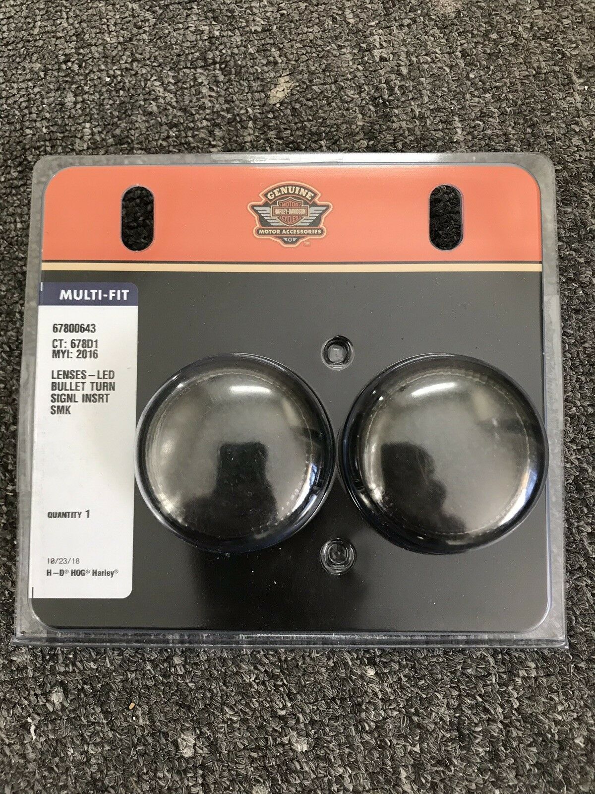 Harley Davidson Lenses For LED Bullet Turn Signal Inserts 67800643