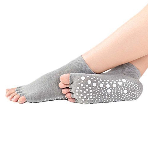 George Jimmy Five-Finger Cotton Sports Socks Soft Non-Slip Yoga Socks #14