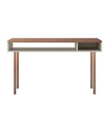 Windsor 47.24 Console Accent Table in Off White and Nature  - $234.18