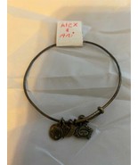 Amazing Alex and Ani Disney Charm Bracelet W/4 Charms Pre-Owned - $22.28