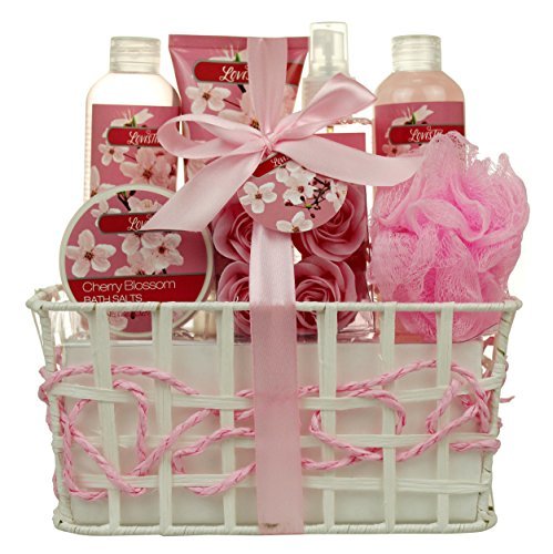 Relaxing Bath Spa Kit for Women and Teens, Gift Set Bath - Cherry ...