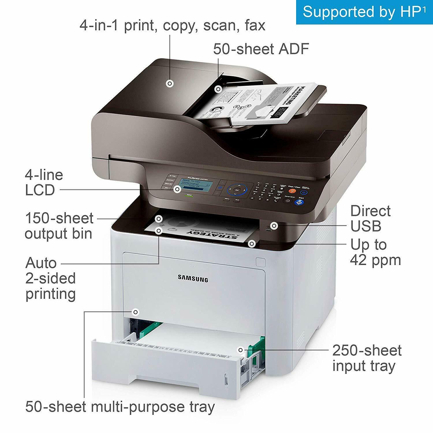 Samsung ProExpress SLM4070FR Multifunction Laser Printer Copy Fax