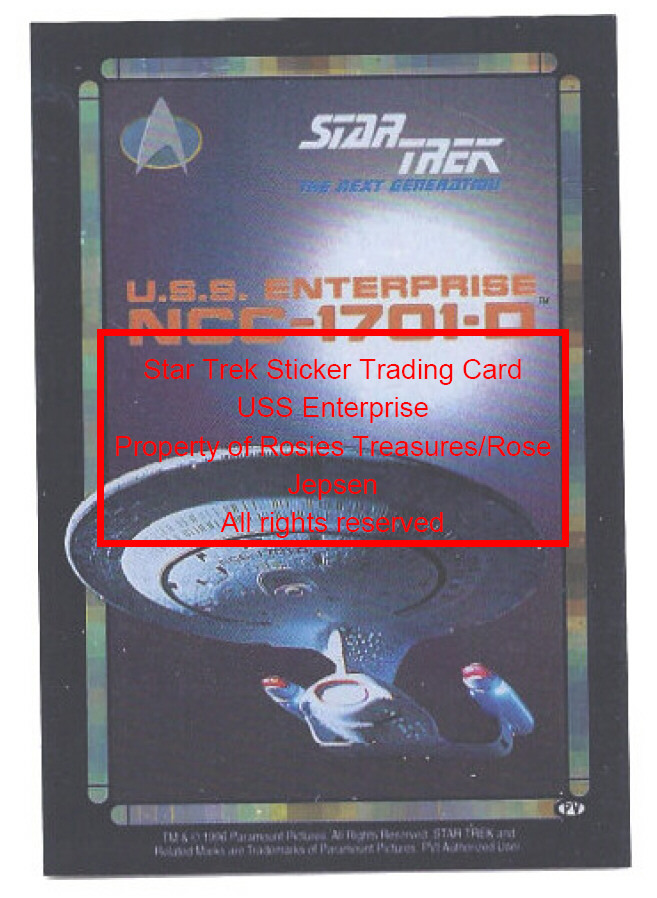 Star Trek Trading Card Stickers Next Generation 1996 Foil Trimmed Set