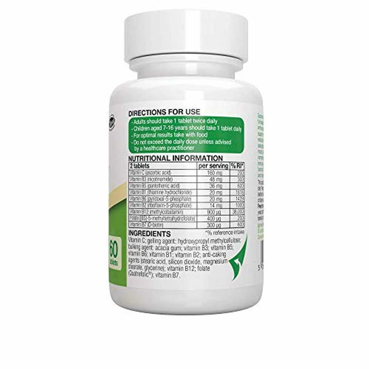 Super B-Complex – High Strength Methylated Vitamin B Complex Folate (as ...