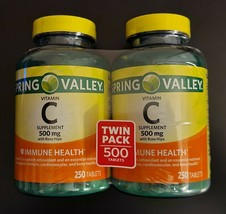 Spring Valley Vitamin C with Rose Hips 500mg 500-Count EXP:09/23 SAME-DAY SHIP - $16.43