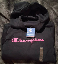 Champion Girls Hoodie With Logo Black 14/16 New With Tags - $18.76