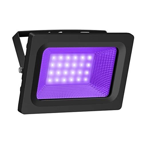 UV Black Light, Gianor 20W UV LED Flood Light Bulb Outdoor, IP66