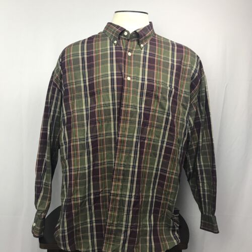 Sun River Clothing Co. Mens Long-sleeved, Multicolor Plaid Shirt Size ...