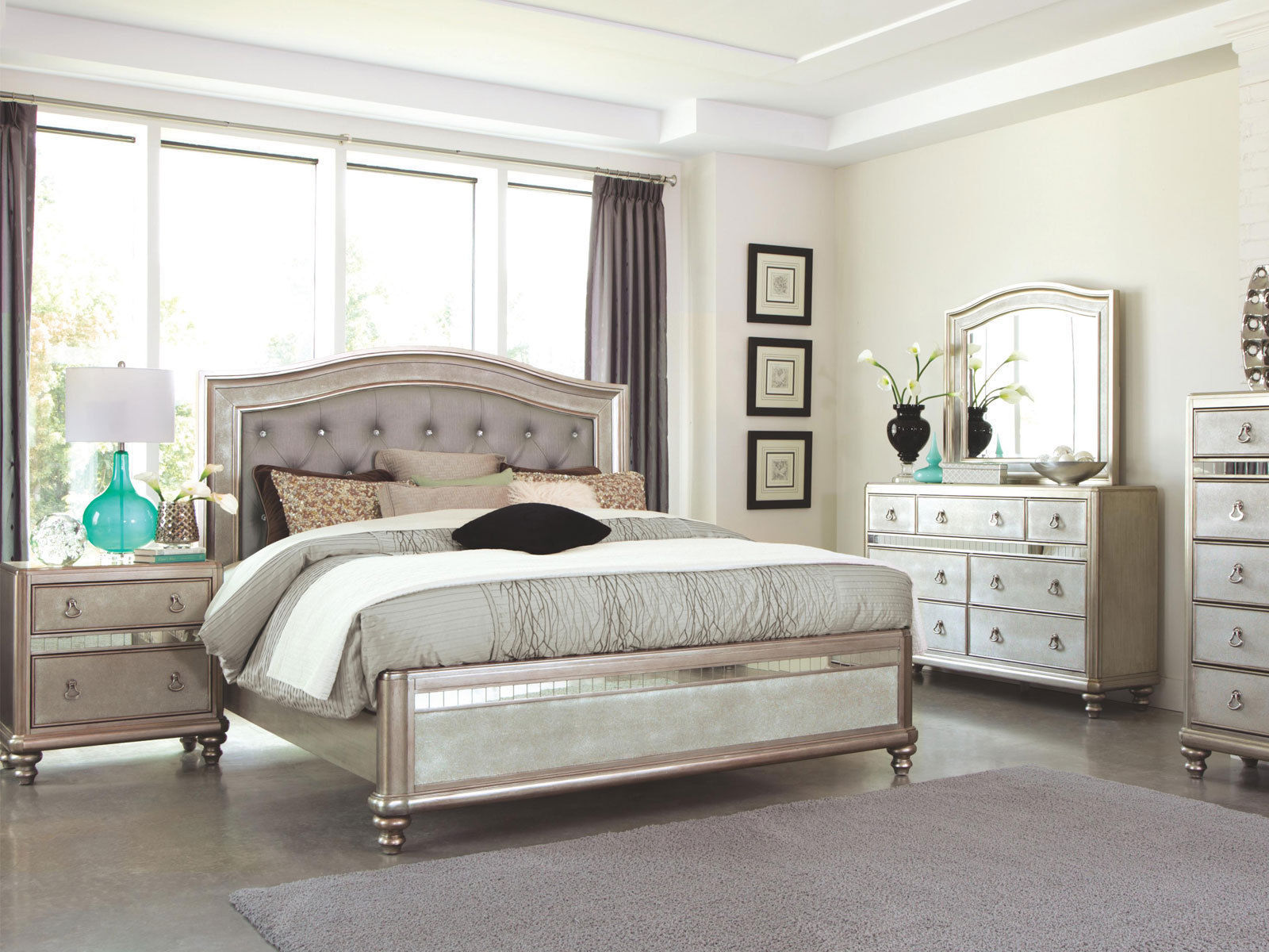 platinum silver bedroom furniture