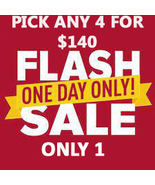 MAY 16-17TH MON -TUES FLASH SALE! PICK ANY 4 LISTED FOR $140 OFFER DISCOUNT - $280.00
