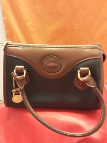 Vintage Dooney Bourke All Weather Leather And 38 Similar Items Vintage Dooney Bourke All Weather Leather Awl Mini Satchel Black British Tan
