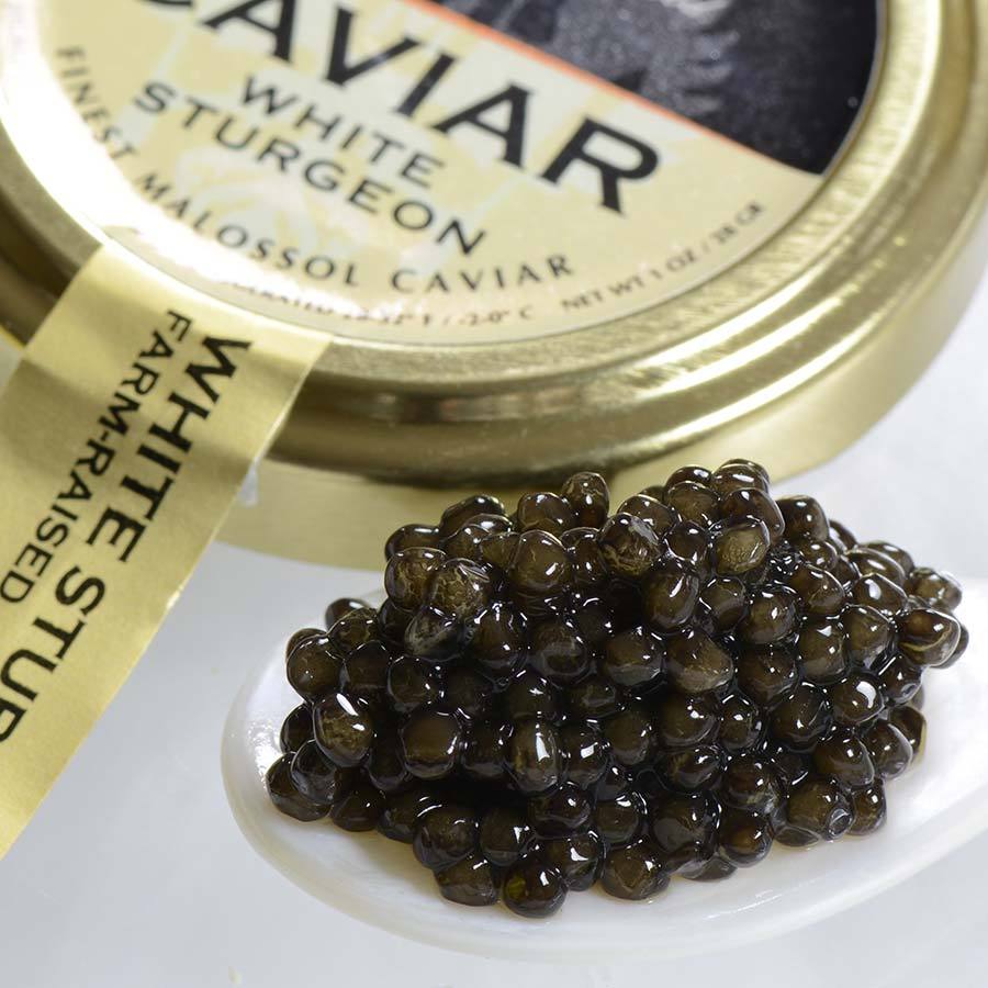 Italian White Sturgeon Caviar - Malossol, Farm Raised - 1.75 oz, glass jar - $159.86