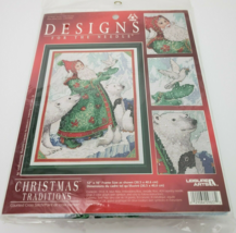 Leisure Arts Designs for the Needle Santa w/Doves Cross Stitch Kit 31983... - $31.21