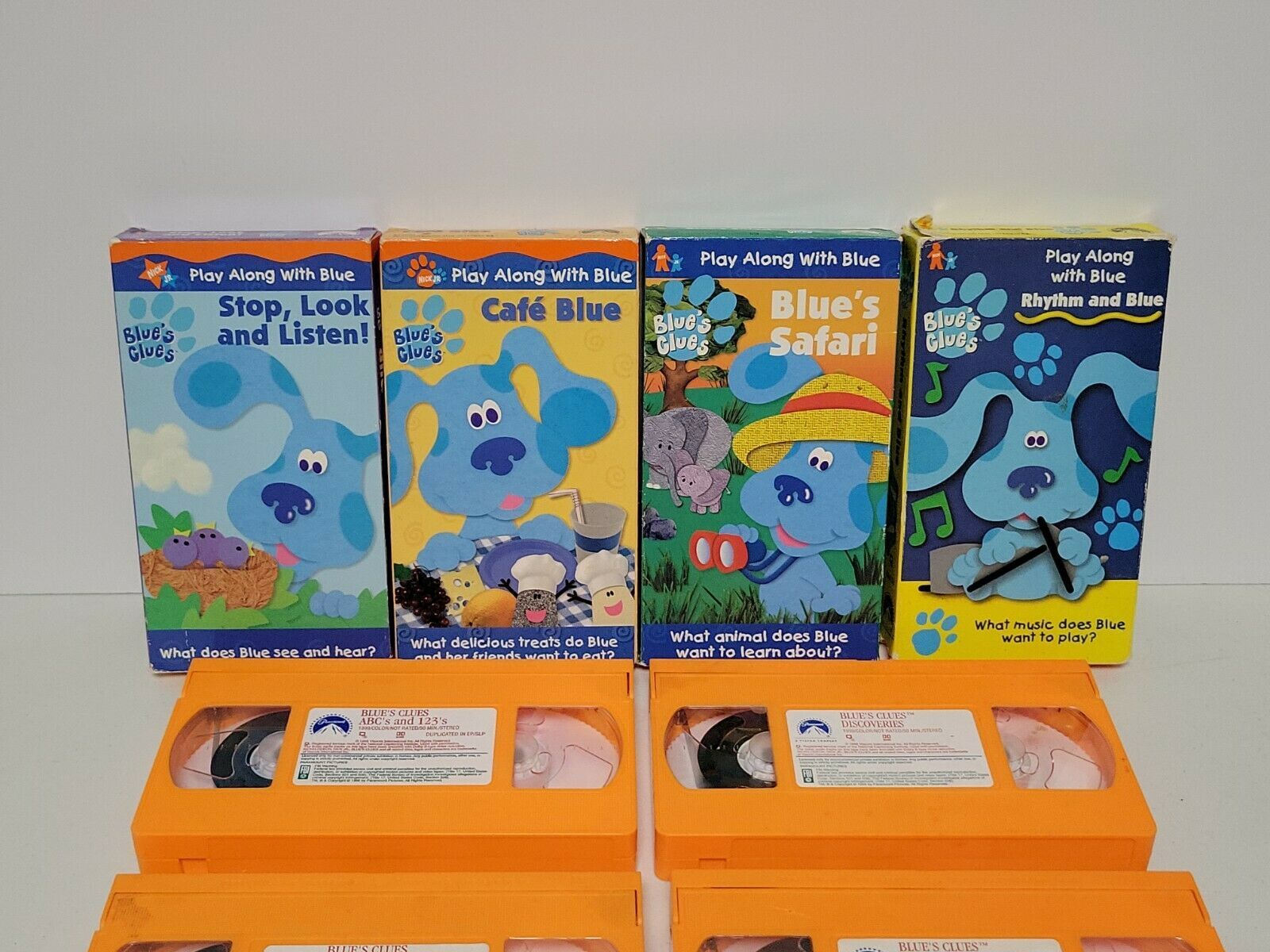 Blue’s Clues VHS Lot of 9 Cafe Blue, Blue's Safari, Arts and Crafts and ...