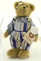 Plush Toy NWT Boyds Bear LE Enesco HANNAH CABANA Blue Striped Jumper GIRL - $17.86