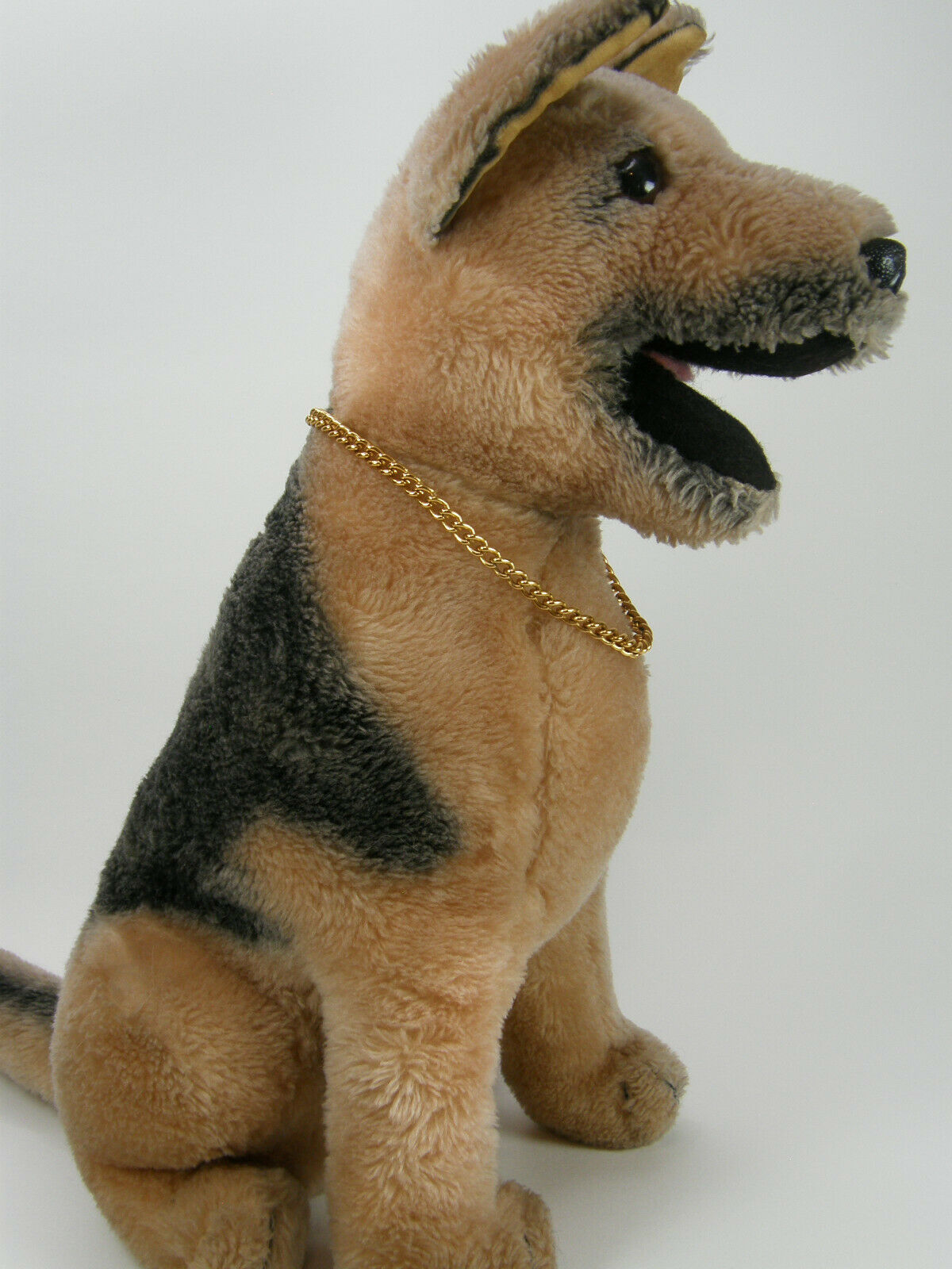 black and tan stuffed dog