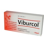 10 PACK VIBURCOL 12 Suppositories by HEEL - Fever, Infection, Teething, ... - $140.09