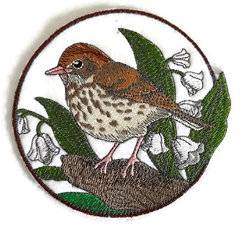 Nature Weaved in Threads, Amazing Birds Kingdom [Wood Thrush and Lily of The Val
