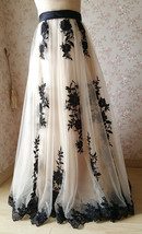 Ivory Strapless High Waist Bridesmaid Dress Embroidery Maxi Wedding Dresses 2018 image 5