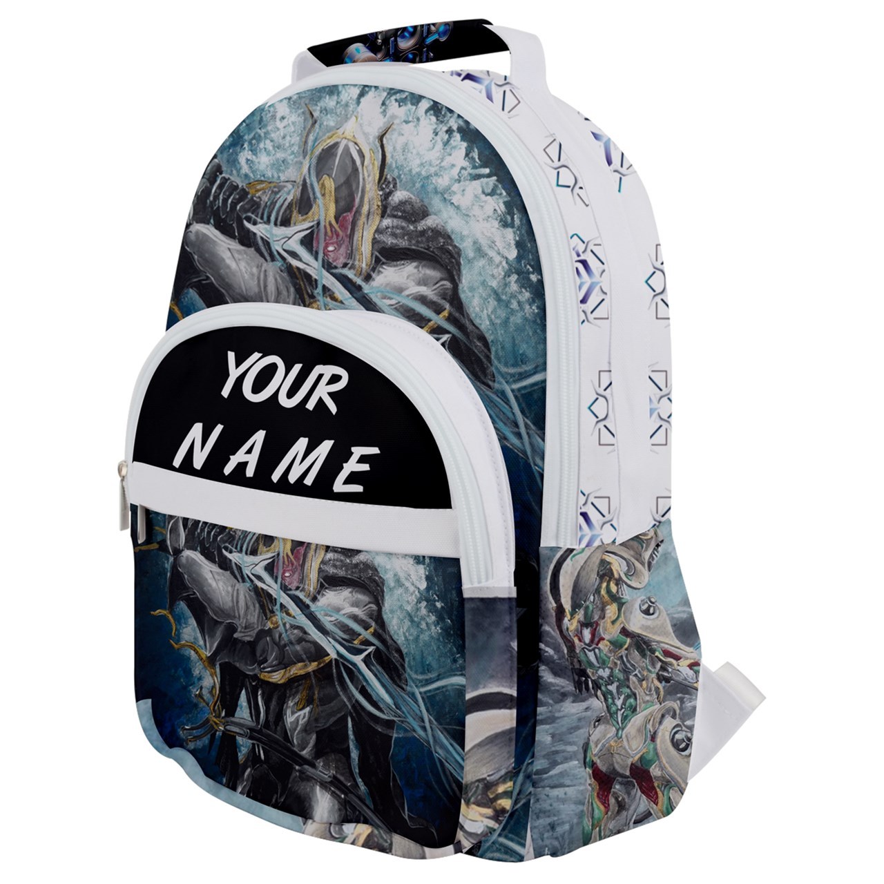 Rounded Multi Pocket Backpack kids school bag gamer gear geek nerd