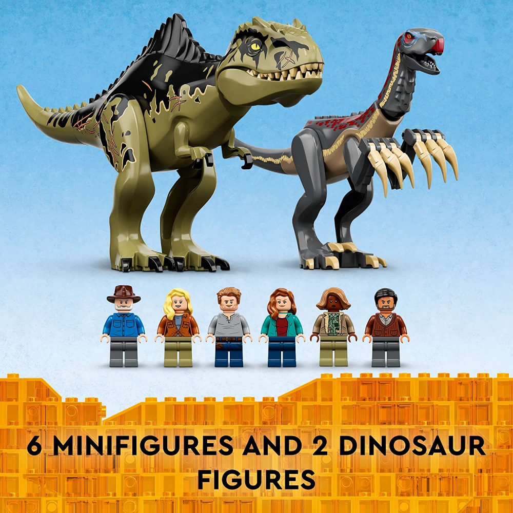 LEGO Jurassic World Dominion Giganotosaurus & Therizinosaurus ...