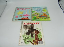 Little Golden Book Lot of 3 Saggy Baggy Elephant  - $3.95