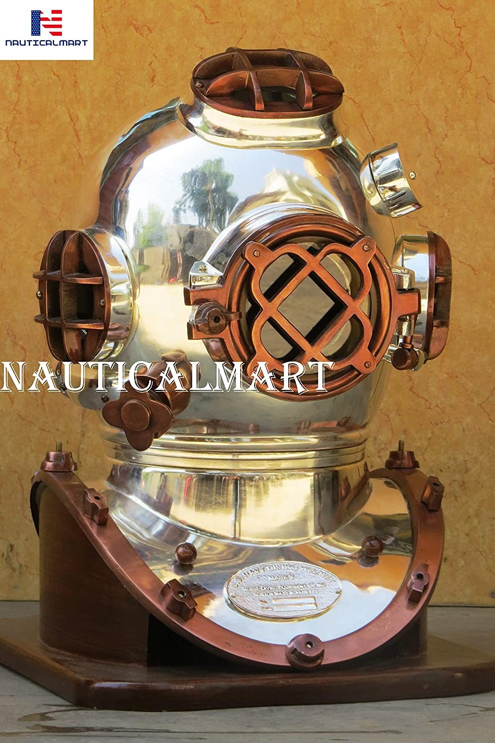 CASQUE DE PLONGÉE Antique Vintage~US NAVY/Mark V/Scuba De Mer/Morse/Boston EUR 236,77 - FR