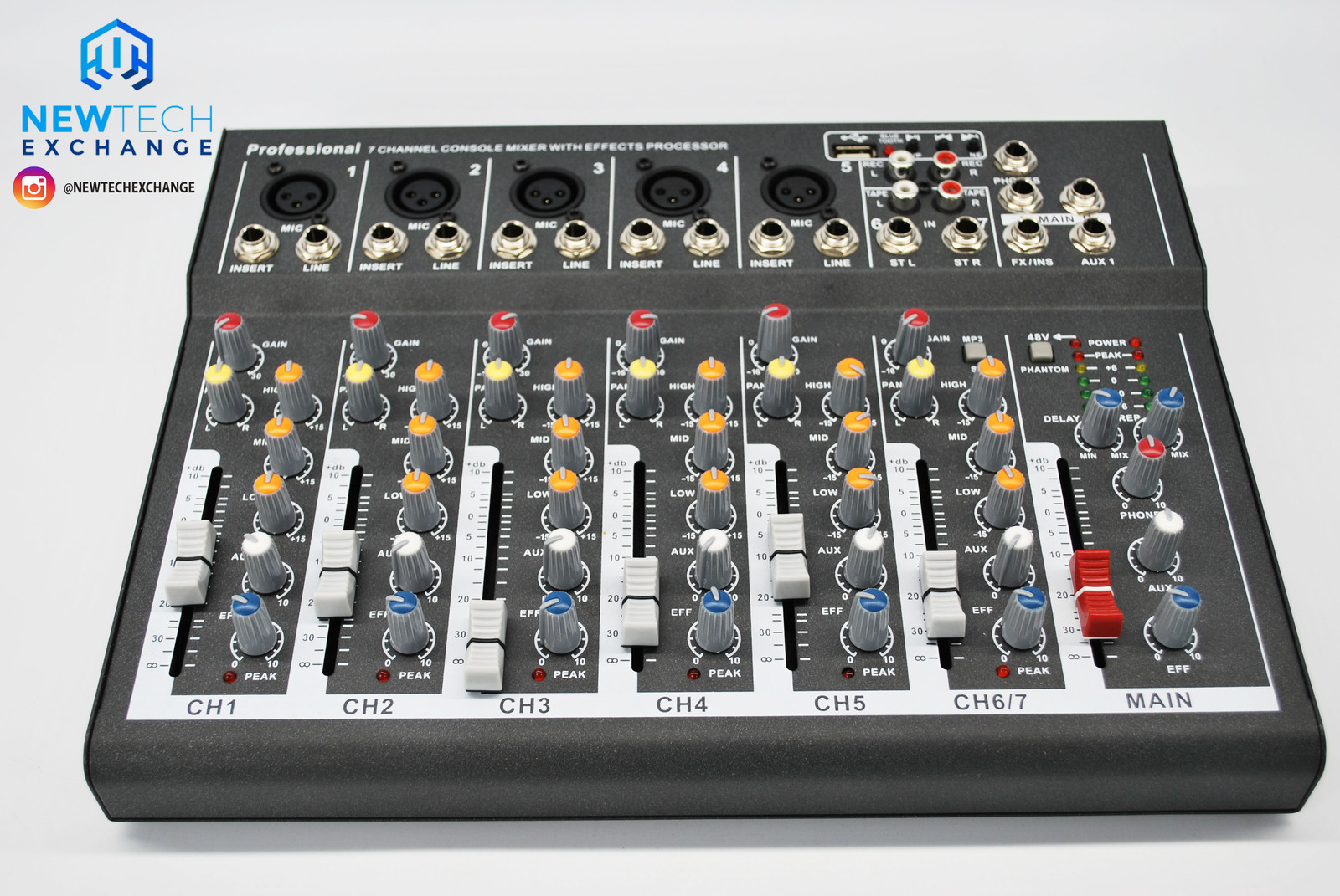 professional 7 channel mixer