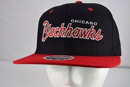Chicago Blackhawks Black Red  White Zephyr Baseball Cap Snapback  - $23.99