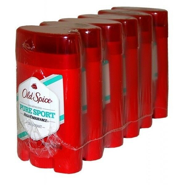 Old Spice PURE SPORT 2.25 oz. Deodorant Stick (6 UNITS) Free Shipping.