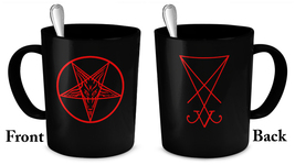 Satanic mug - Satan and Lucifer seal sigil - Occult 666 satanist devil gift cup - £17.68 GBP