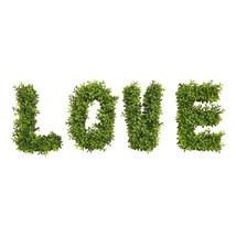 “LOVE” Boxwood Artificial Wall Decoration (Indoor/Outdoor) YOU LOVE it - $117.00
