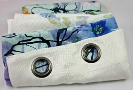 MYSKY Blue Hydrangea Floral Curtains Drapes Pair 2 Panels Opaque 50 X 95 Grommet - $44.35