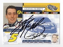 AUTOGRAPHED Kyle Busch 2004 Press Pass Trackside Racing LICENSE TO DRIVE... - $49.50
