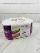 Bentgo Classic All-in-One Stackable Bento Lunch Box Purple NEW Free Ship... - $17.15